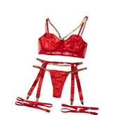 Erotic Satin Embrace Lingerie Set